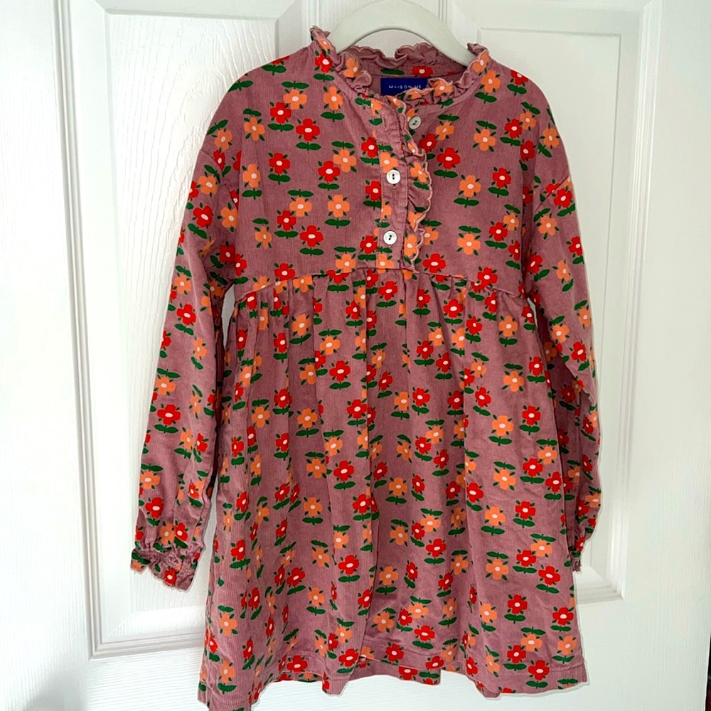 Maison Me corduroy long-sleeve dress
